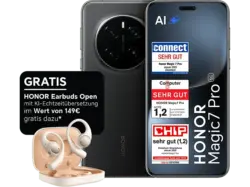Honor Magic7 Pro 5G inkl. Earbuds Open Gold, 512 GB, Schwarz, Dual SIM