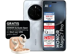 Honor Magic7 Pro 5G inkl. Earbuds Open Gold, 512 GB, Grau, Dual SIM