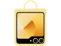 Samsung Silicone Case Backcover, für Samsung Galaxy Z Flip6, Gelb; Schutzhülle