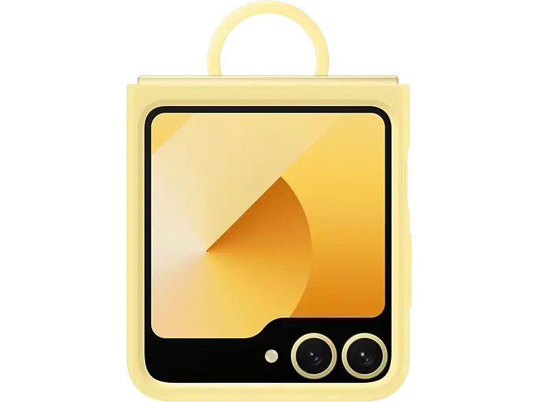 Samsung Silicone Case Backcover, für Samsung Galaxy Z Flip6, Gelb; Schutzhülle