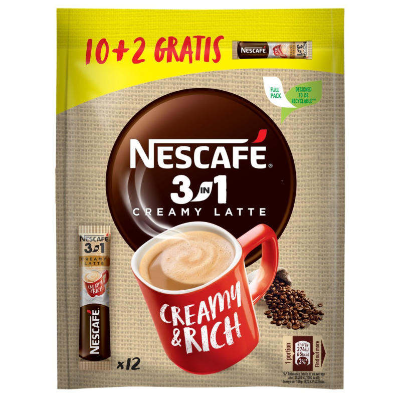 Nescafe Разтворимо кафе 3 в 1 различни видове