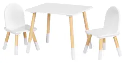 KIDLAND Детски комплект маса с два стола