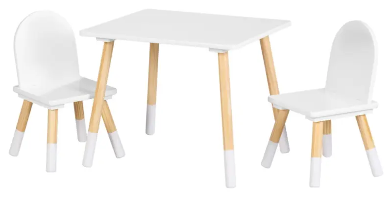 KIDLAND Детски комплект маса с два стола