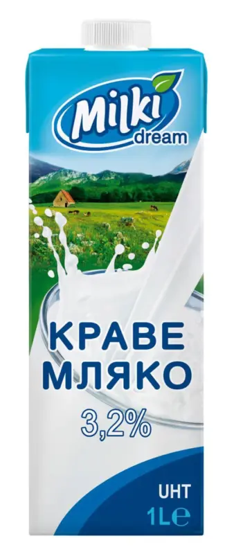 MILKI DREAM Краве мляко UHT 3,2% масленост