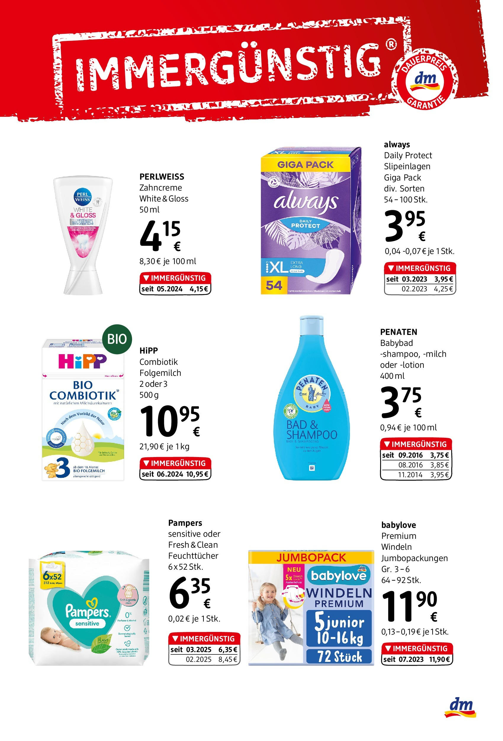 dm drogerie markt Flugblatt März 2025 von 27.03.2025 - Aktuelle Angebote | Seite: 9 | Produkte: Bad, Pampers, Shampoo, Milch
