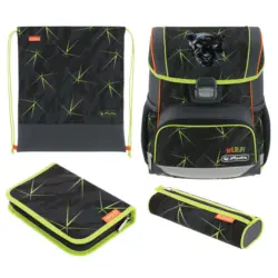 HERLITZ Schultaschen-Set Loop Plus Wild Life 4-teilig bunt