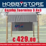 Hobby store Gazebo Taormina 3.6x3 - al 31.03.2025