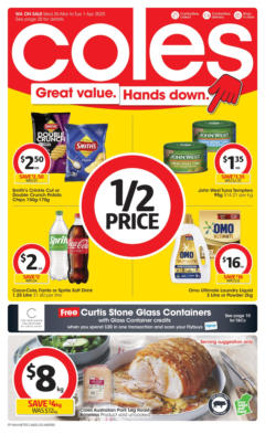 Preview of catalogue Great Value. Hands Down - 26th March from shop Coles valid 25/03/2025