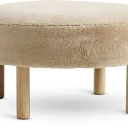 JYSK Taburet RAMSDAL Ø70 bej/stejar natur