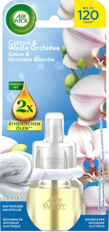 AirWick Duft&ouml;l Nachf&uuml;ller Cotton & Wei&szlig;e Orchidee