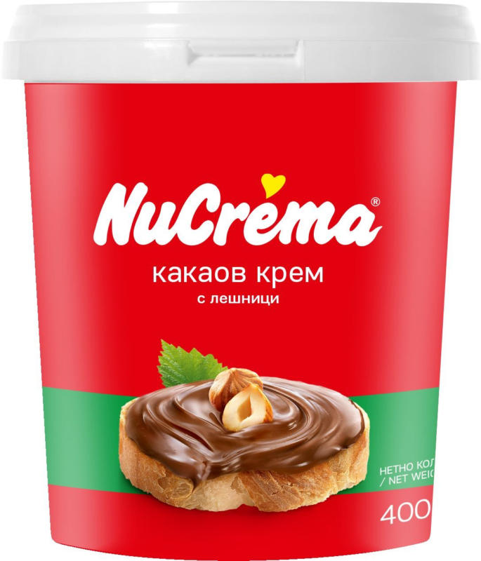 Nucrema Какаов крем различни видове