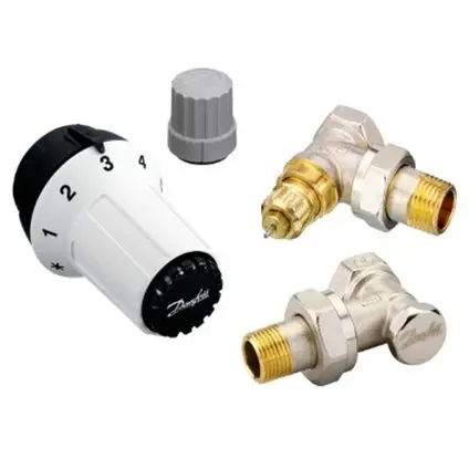 ТЕРМОГЛАВА В КОМПЛЕКТ С ЪГЛОВ И СЕКРЕТЕН ВЕНТИЛ DANFOSS