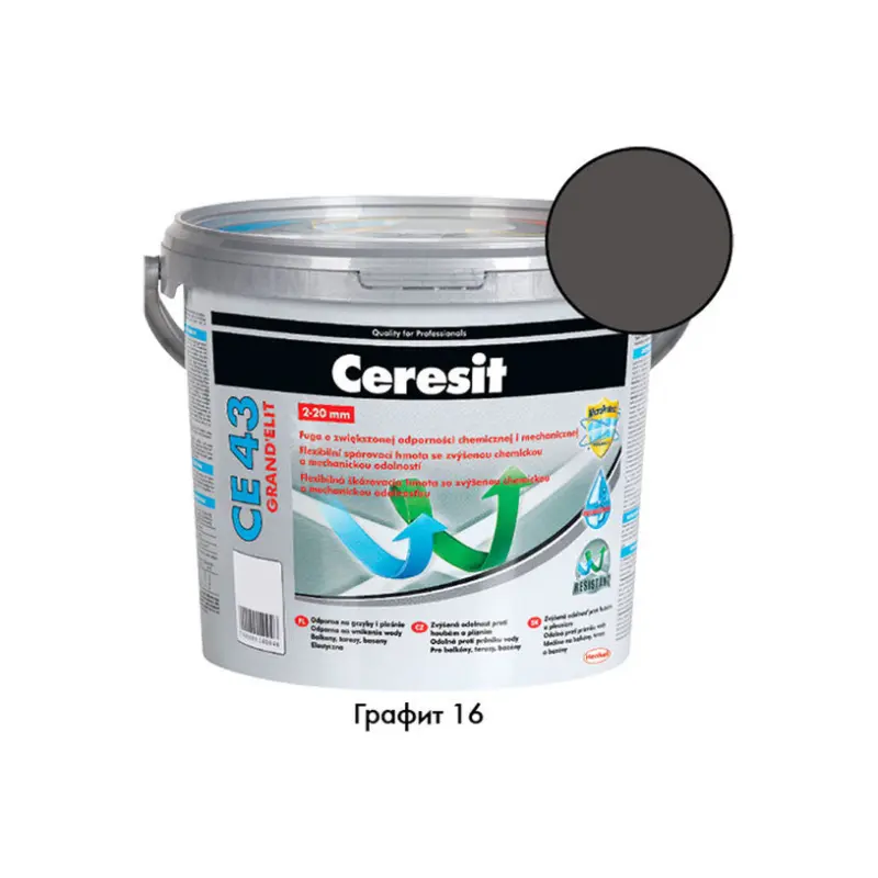 ФУГИРАЩА СМЕС CERESIT CE 43 ГРАФИТ , 16