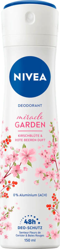 NIVEA Deospray Miracle Garden Kirschblüte & rote Beeren