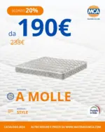 MCA Materassi Sconto 20% - al 30.04.2025