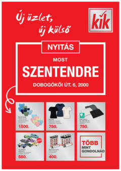 Kik - KiK újság érvényessége 2025.05.05-ig - amely érvényes a következő dátumtól: 30.04.2025