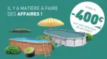 Cash Piscines Jusqu'au 13 avril 2025, bénéficiez de remises exceptionnelles jusqu'à -400€ pour concrétiser votre projet piscine à prix réduit - au 13.04.2025