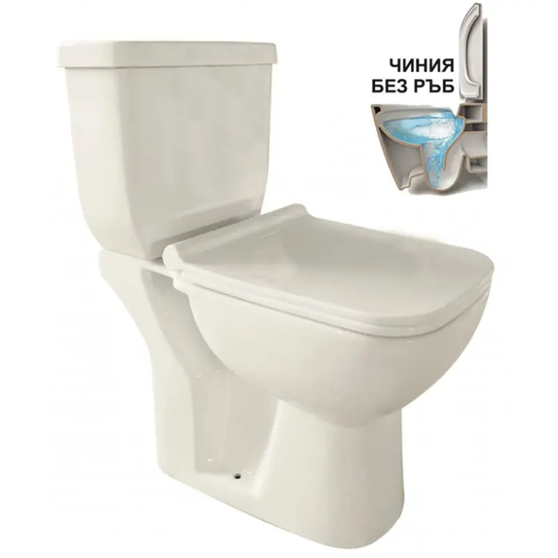 МОНОБЛОК INTER CERAMIC 8036 S PP RIMLESS INTER CERAMIC 8036 S PP RIMLESS