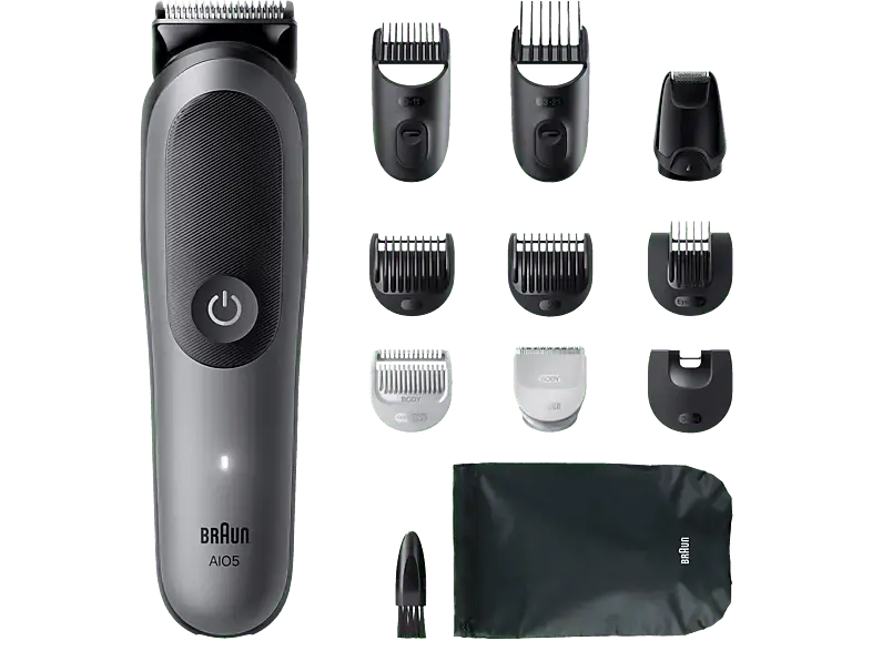 Braun AIO5560 Bodygroomer, Grau/Schwarz, Akkubetrieb