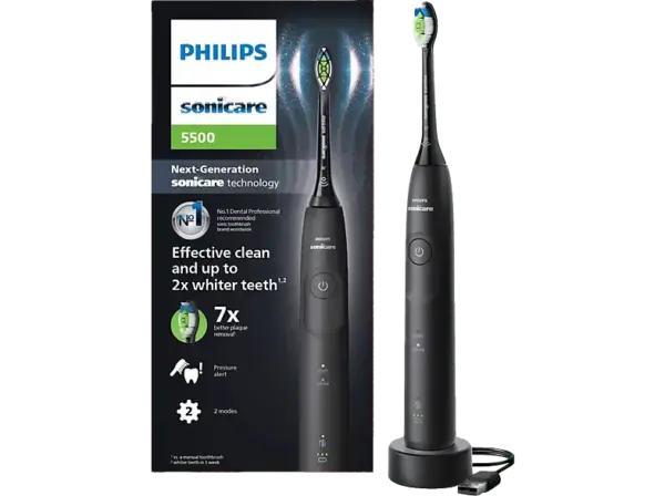 Philips HX7111/01 Sonicare 5500 Schallzahnbürste Schwarz