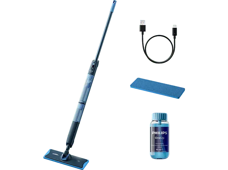 Philips XV5113/01 OneUp 5000 Series Elektrischer Mopp, Blau