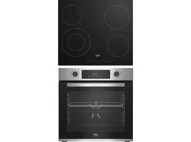 Beko BBSM12300XD, Herdset (Strahlungsheizungskochfeld, A, 72 l)