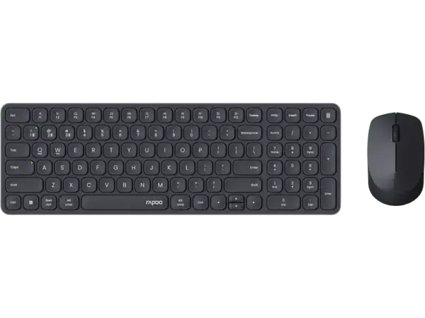 RAPOO 9310M Maus und Tastatur Set, kabellos, Schwarz; Tastatur und Maus Set
