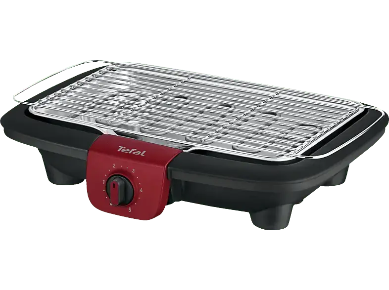 Tefal Elektrogrill BG90E5 EasyGrill Adjust Elektrogrill, Rot/Schwarz (2300 Watt)