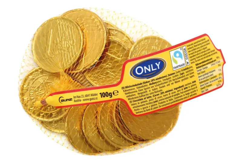 Only Шоколадови монети в мрежа