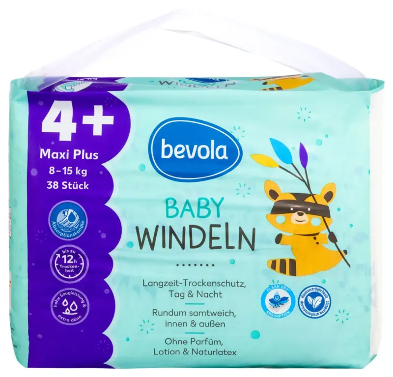 bevola Бебешки пелени 3-5+ 34-46 бр.