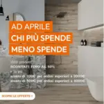 Iperceramica Ad aprile chi piu spende meno spende - al 30.04.2025