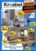 KREABEL Grande Vente Meubles - au 30.04.2025