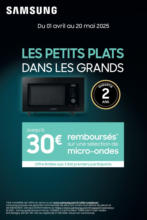 Copra SAMSUNG VOUS REMBOURSE JUSQU'A 30€ - au 20.05.2025