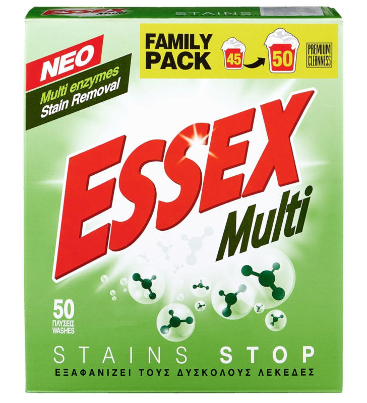 Essex Прах за пране различни видове