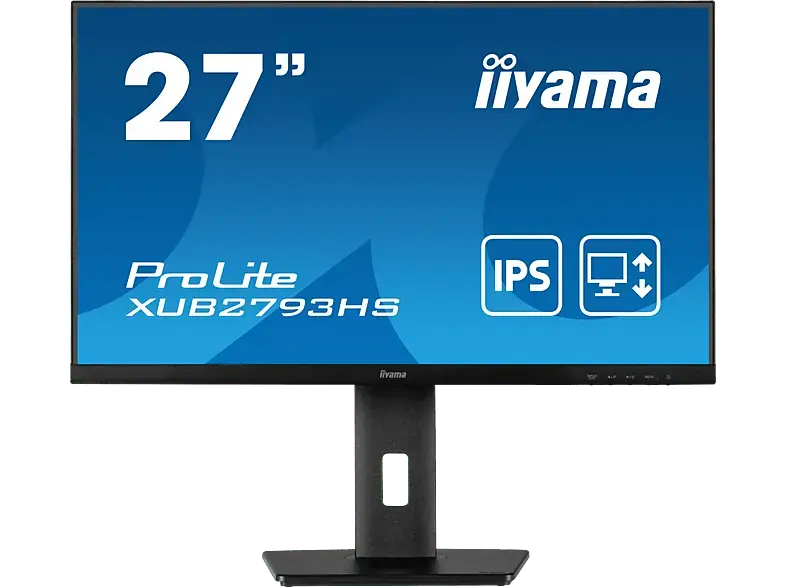 IIYAMA ProLite XUB2793HS-B7 27 Zoll Monitor, Full-HD, 1 ms Reaktionszeit, 300 cd/m², 100 Hz, Schwarz