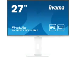 IIYAMA ProLite XUB2797HSU-W2 27 Zoll Monitor, Full-HD, 1 ms Reaktionszeit, 300 cd/m², 100 Hz, Weiß