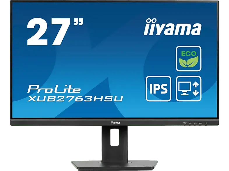 IIYAMA ProLite XUB2763HSU-B1 27 Zoll Full-HD Monitor (3 ms Reaktionszeit, 60 Hz)