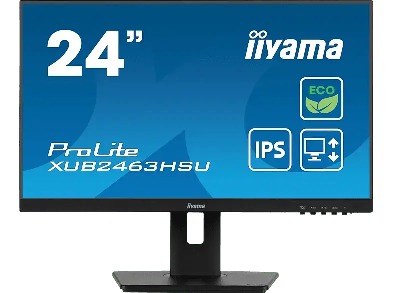 IIYAMA ProLite XUB2463HSU-B1 23,8 Zoll Full-HD Monitor (3 ms Reaktionszeit, 100 Hz)