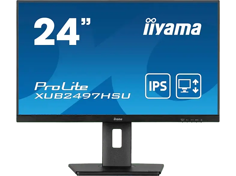 IIYAMA ProLite XUB2497HSU-B2 23,8 Zoll Monitor, Full-HD, 1 ms Reaktionszeit, 100 Hz, Schwarz