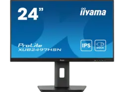 IIYAMA ProLite XUB2497HSN-B2 23,8 Zoll Monitor, Full-HD, 1 ms Reaktionszeit, 300 cd/m², 100 Hz, Schwarz