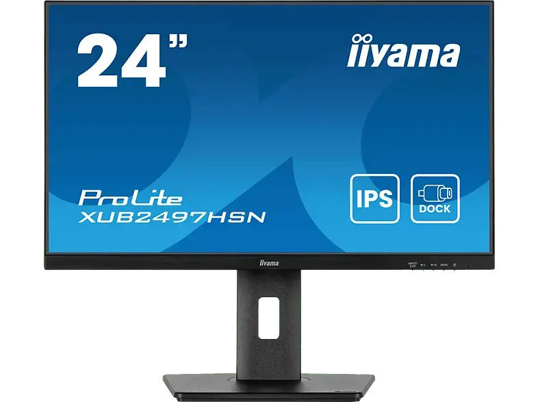 IIYAMA ProLite XUB2497HSN-B2 23,8 Zoll Monitor, Full-HD, 1 ms Reaktionszeit, 300 cd/m², 100 Hz, Schwarz