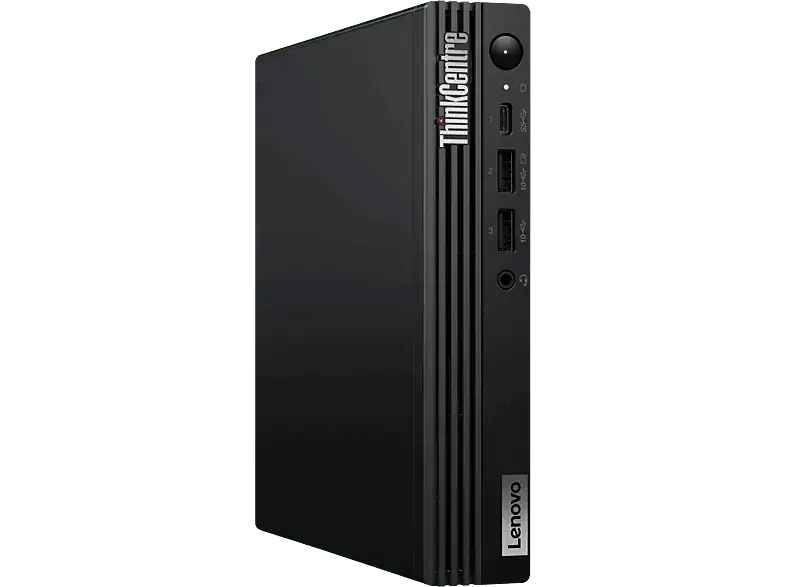 LENOVO ThinkCentre M70q Gen 5 Desktop PC, Intel® Core™ i3-13100T Prozessor (12 MB Cache, bis zu 4.20 GHz), 8 GB RAM, 256 SSD, UHD 730, Windows 11 Pro (64 Bit), Schwarz