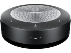 IIYAMA PC Lautsprecher UC SPK01L for Business, Bluetooth, USB-C, AUX, 6 Mikrofone, 360° Audioerfassung, 85dB, Silber; PC-Lautsprecher