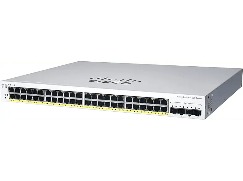 CISCO Switch Business Switching CBS220 Smart 48-port Gigabit 4x10G SFP+ uplink