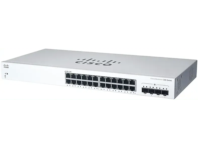 CISCO Business Switching CBS220 Smart 24-port Gigabit 4x10G SFP+ uplink