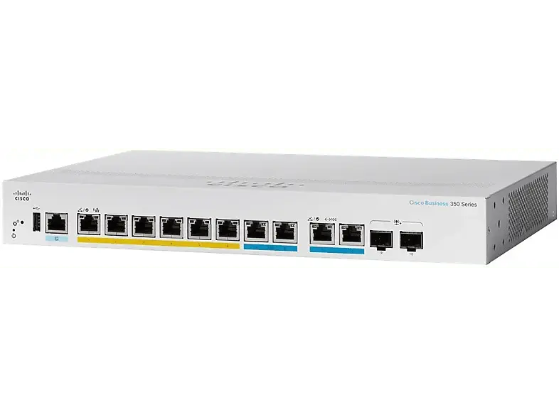 CISCO CBS3508MGP Switch, 10-Port, Gigabit Ethernet, PoE+, RJ45/SFP+