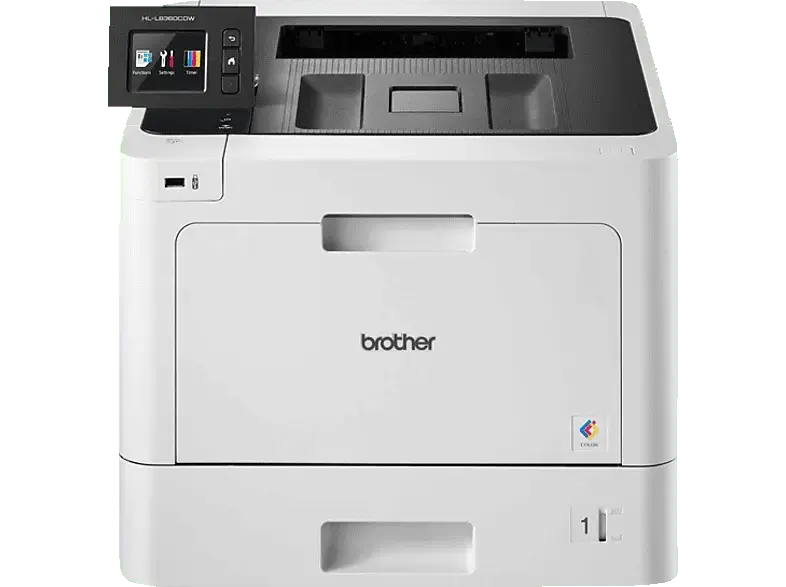 BROther HL-L8360CDW, A4, 31 S./Min, Farblaser, NFC, Duplex, WLAN/Ethernet, 6.8cm Touch Farbdisplay, Weiß/Schwarz; Laserdrucker
