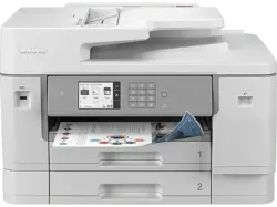 BROther MFC-J6955DW for Business, A3 Drucken/Scannen, A4 30 S./Min, Tinte, Duplex, 9.14cm Touchscreen, WLAN/Ethernet, Weiß; Multifunktionsdrucker