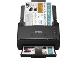 Epson B11B263401 WorkForce ES-500WII, Kabelloser A4-Scanner mit Duplex-Scanfunktion, WLAN, Schwarz