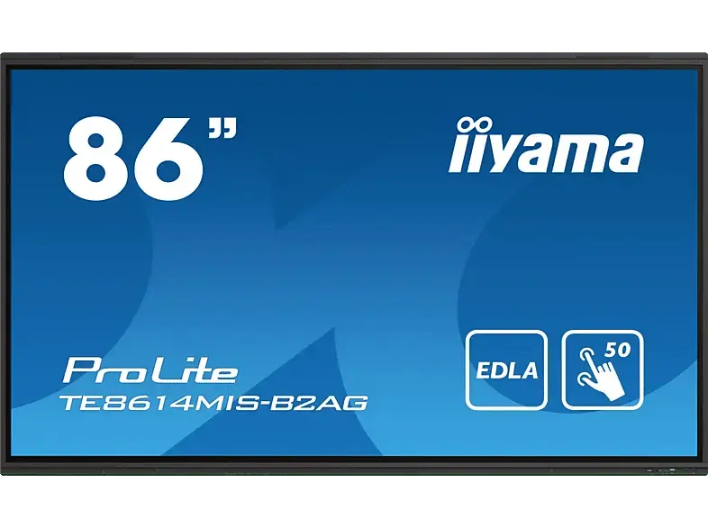 iiyama ProLite 86 Zoll iinteraktives Google EDLA-zertifiziertes Display für eine hervorragende Zusammenarbeit in Bildungs- und Unternehmensbereichen; Digital Signage-Display